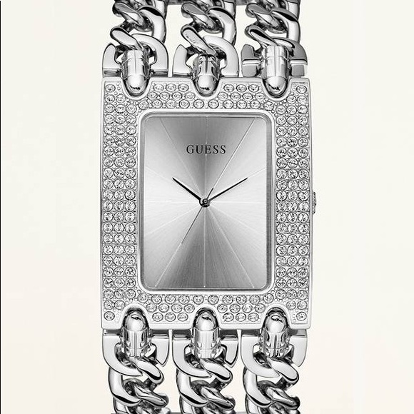 guess chain link watch